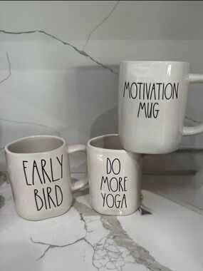 Lot of 3 Rae Dunn coffee/ tea mugs